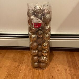 Holiday Time Gold and Silver Ornament Collection